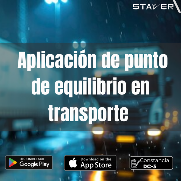 Aplicación de punto de equilibrio en transporte